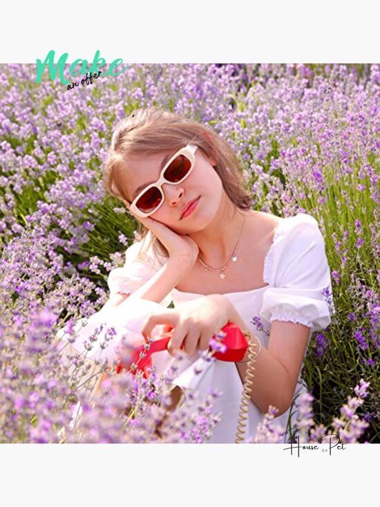 Retro Narrow Rectangle Sunglasses, Plastic Frame, Polarized Lens main image 5